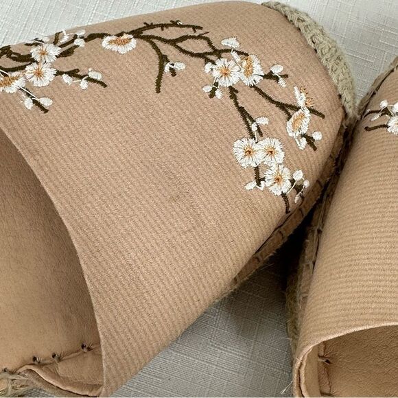 Nanette Lepore Size 8 Being Tie Ankle Ballet Esperdrilles Flats Shoes - Picture 13 of 15